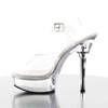 Pleaser - ALLURE608 Sandale à bride à la cheville - Transparent/Couleur argent Product image